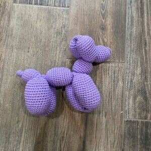 Purple Crochet Balloon Dog